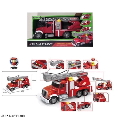 Игрушечная машинка Пожарная Автопром Bambi 7977 со звуковыми эффектами