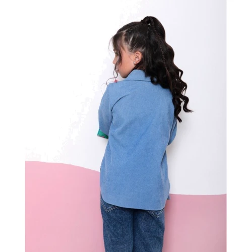 Рубашка ISSA PLUS CD-455 122 голубая: Возраст 5 - 7 лет