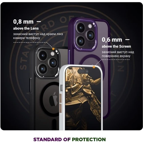 Чехол для iPhone ArmorStandart Unit MagSafe Case Purple for iPhone 11 (ARM68875): Тип чехла накладка на заднюю часть