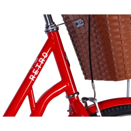 Велосипед Dorozhnik RETRO Velosteel 28 рама-19" оранжевый 2024 (OPS-D-28-380): Материал рамы Сталь