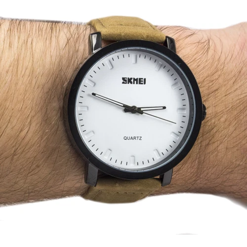 Наручний годинник Skmei 1196 Black-Brown: Водонепроникність 3 ATM