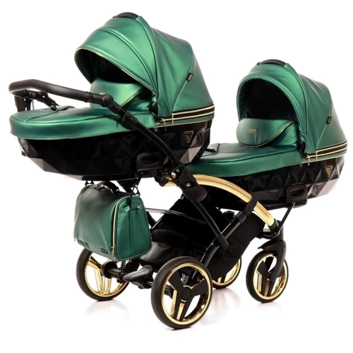 Универсальная коляска для двойни 2 в 1 Junama Fluo line Duo Slim 02, зеленый (J-Fl-DUOs-02) фото 8