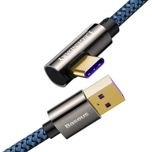 Кабель Baseus USB Cable to USB-C Legend Elbow 66W 1m Blue (CACS000403): Длина 1 м