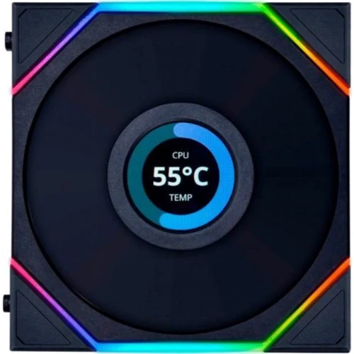 Кулер Lian Li Uni Fan TL LCD Reverse 120 3 in 1 Black (G99.12RTLLCD3B.00)