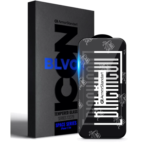Защитное стекло для iPhone ArmorStandart Tempered Glass Space Black Icon for iPhone Air (ARM86397)
