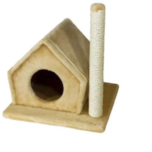 Когтеточка Lucky Pet домик Фани Бежевый 50х40х40см (215839)