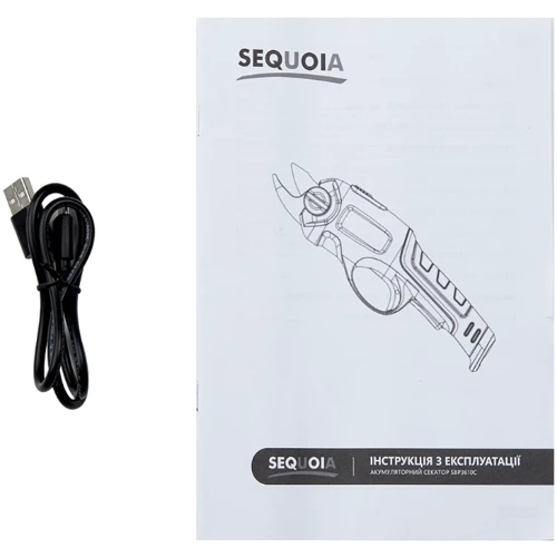 Секатор аккумуляторный SEQUOIA SBP3610C: Максимальный диаметр среза, мм 10 мм
