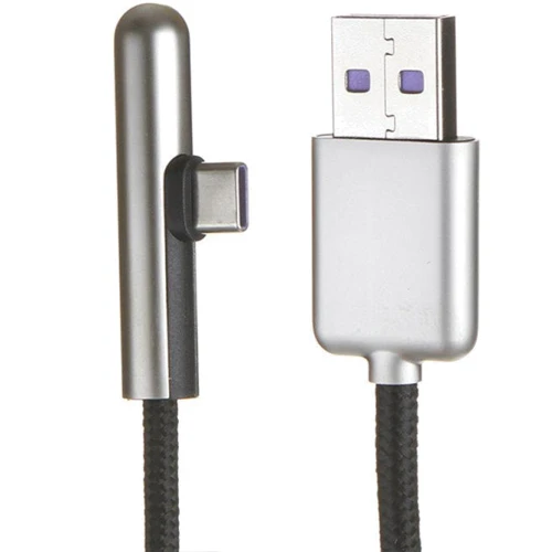 Кабель Baseus USB Cable to USB-C Iridescent Lamp Mobile Game 1m Black (CAT7C-B01): Длина 1 м