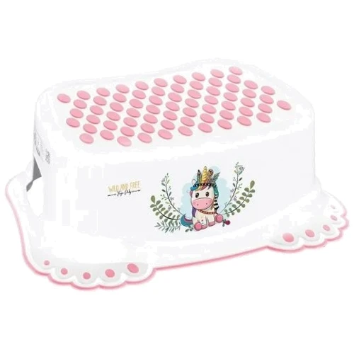Підставка для ніг Tega Baby Дике захід: Єдиноріг з ковзаючою гумою Білий (DZ-006-103-JEDNOROŻEC-R)