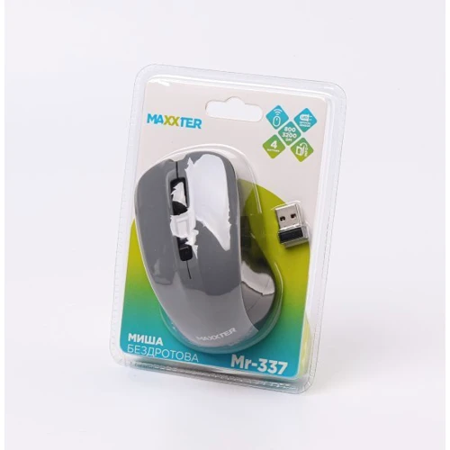 Мышь Maxxter Mr-337 Gray (Mr-337-Gr): Эргономика для правой руки