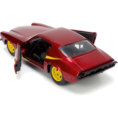 Машина металлическая Jada Комиксы DC, Chevrolet Camaro (1973) c фигуркой Флеша, масштаб 1:32 (253253003): Материал Металл