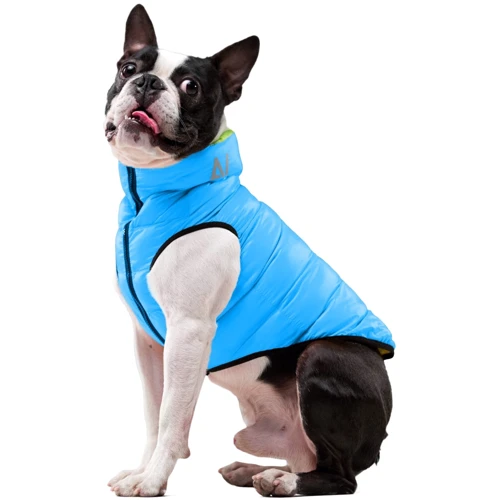 Курточка двусторонняя AiryVest для средних собак, размер M 50, салатово-голубая (4823089300146) фото 10