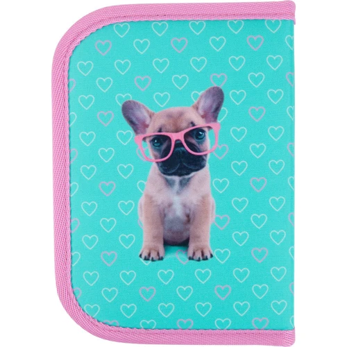 Пенал без наполнения Kite Education Studio Pets SP21-622, 1 отделение, 2 отворота: Материал ПВХ