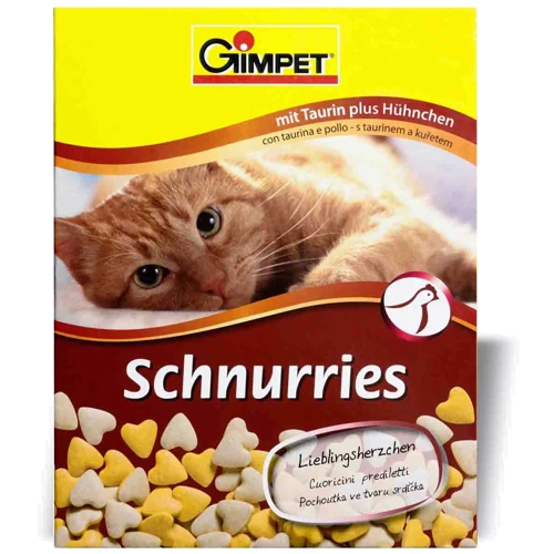 Витамины сердечки для кошек Gimpet с таурином и курицей 650 шт. (G-409351)