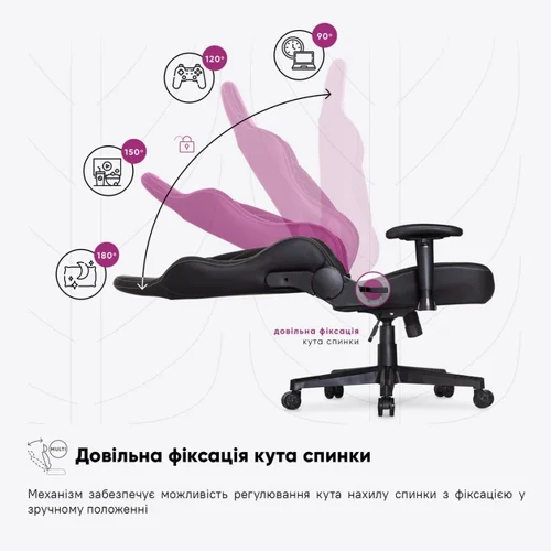 Геймерское кресло Cyberlux Helios Black (арт. GM-204 B) фото 8