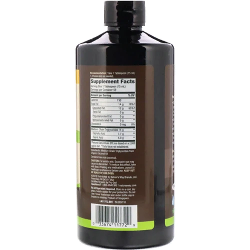 Nature's Way, Organic MCT Oil, 30 fl oz (887 ml) (NWY-11772): Форма випуску рідина