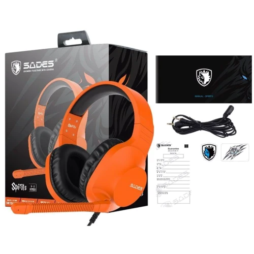 Наушники Sades SA-721 Spirits Orange (SA721ORJ): Тип крепления оголовные