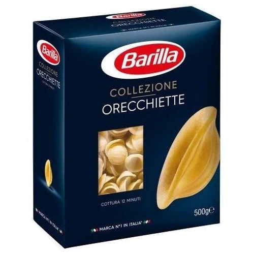 Макарони Barilla Specialita №256 Orecchiette Pugliesi 500 г (WT00283): Вага нетто 500 г