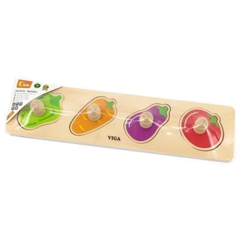 Деревянная рамка-вкладыш Viga Toys Овощи (44532): Возраст от 1 года