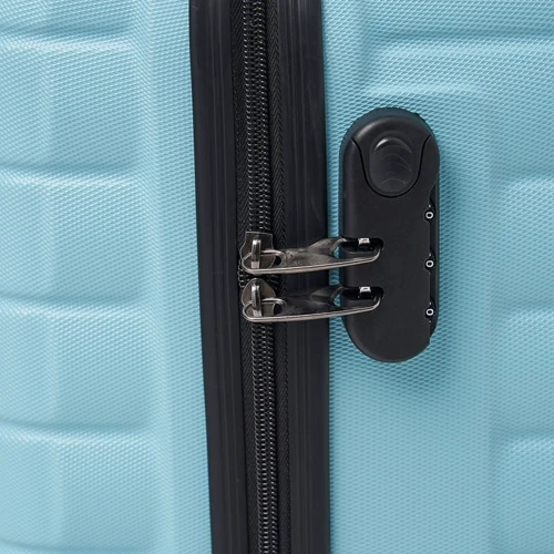 Чемодан Ricco Grande M blue (T15003blue-M): Фактура Зернистая, Матовая