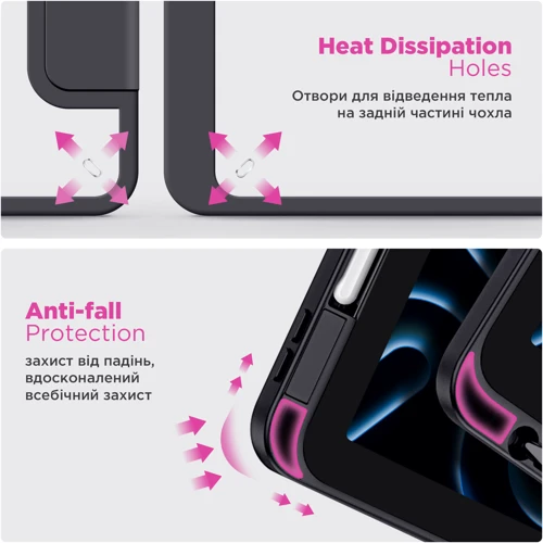 Аксессуар для iPad ArmorStandart Y-type Case with Pencil Holder Black for iPad Pro 13 2024 M4 (ARM77735) фото 5