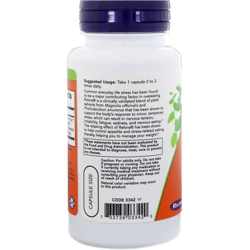 NOW Foods RELORA 300 mg 60 VCAPS Релора