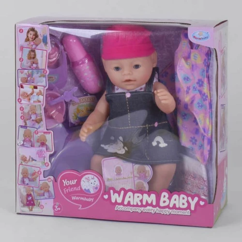Пупс Warm Baby WZJ 057 A-582 10 функций, с аксессуарами
