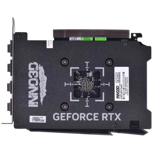 Відеокарта INNO3D GEFORCE RTX 4060 COMPACT (N40601-08D6-173050N): Розрядність шини пам'яті, біт 128