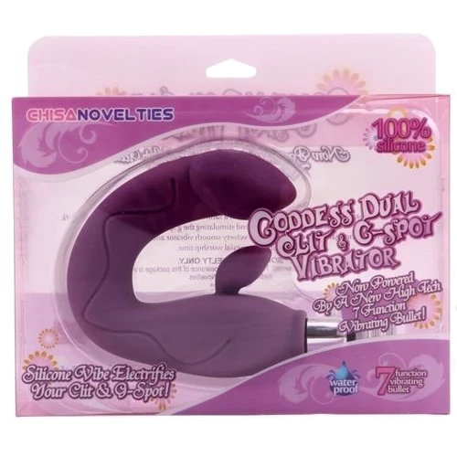 Вибромассажер Chisa Goddess Dual Glit G-Spot Vibrator, Purple