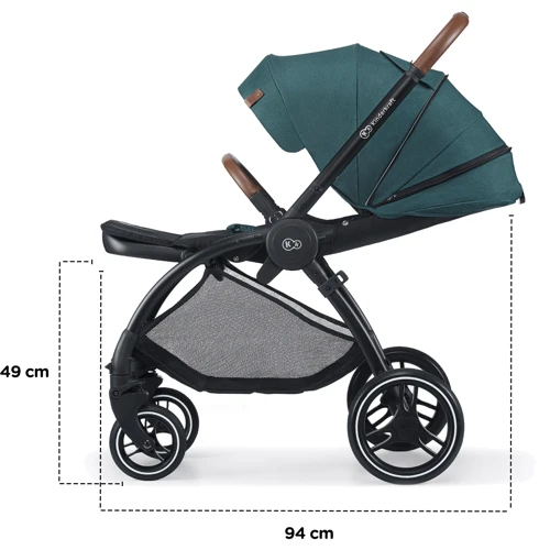 Универсальная коляска 2 в 1 Kinderkraft Evolution Cocoon Midnight Green (KKWEVCOGBL2000): Количество блоков 2