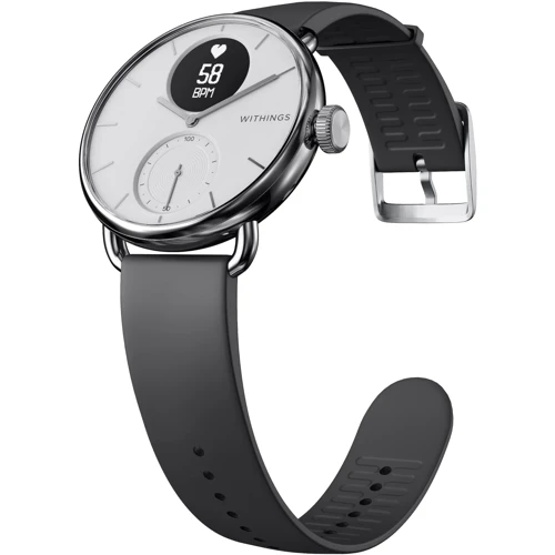 Смарт-часы Withings ScanWatch 38mm White & Silver: Сенсорный экран нет