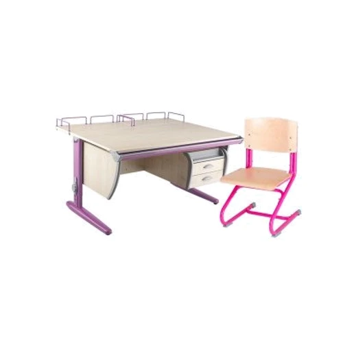 Набір меблів Дэми (фанера) клен/рожевий (Д-20031359): Вік дитини від 6-ти років