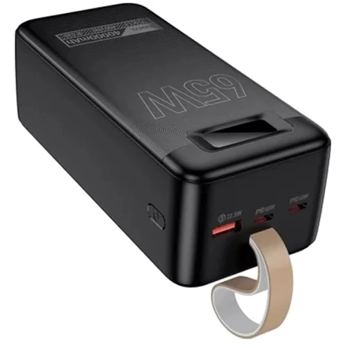 Зовнішній акумулятор Hoco Power Bank 40000mAh DB82 Aquila 65W Black
