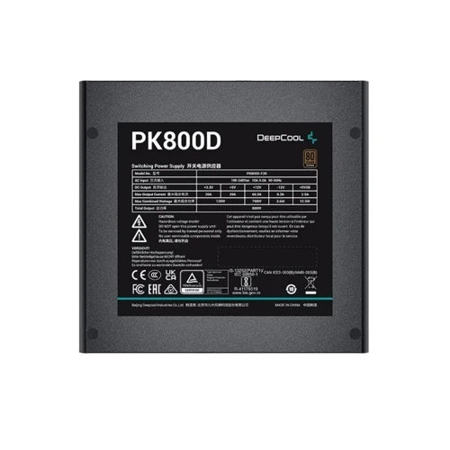 Блок питания Deepcool PK800D (R-PK800D-FA0B): Форм-фактор ATX