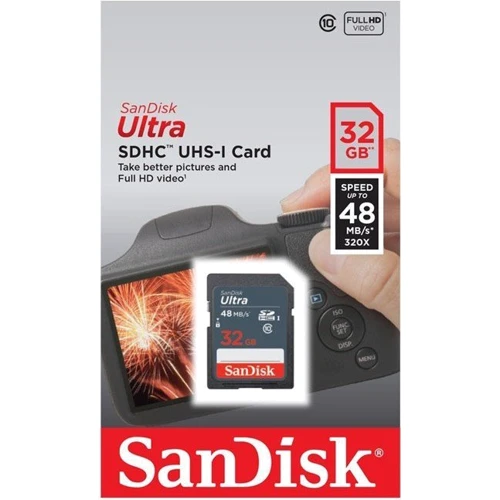 Карта пам'яті SanDisk 32GB SDHC Class 10 UHS-I Ultra (SDSDUNB-032G-GN3IN): Тип карти SDHC