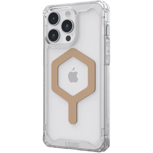 Чехол для iPhone Urban Armor Gear UAG Plyo Magsafe Ice/Gold (114305114381) for iPhone 15 Pro Max: Материалы поликарбонат и полиуретан