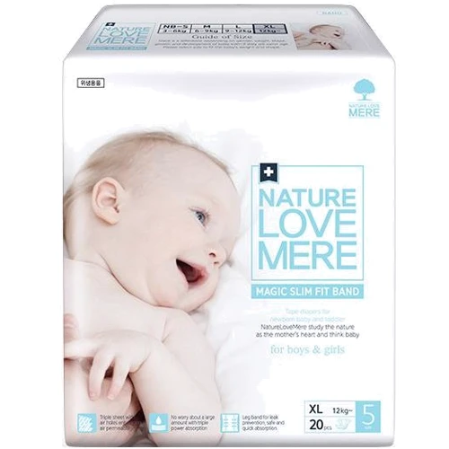 Підгузки дитячі Nature Love Mere MAGIC SLIM FIT BAND, розмір XL