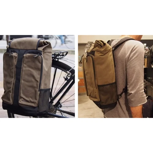 Велосумка Сумка на багажник/рюкзак Blackburn Wayside Backpack/Pannier водостійка 19 л чорний/бежевий 929 г (7099768) фото 4