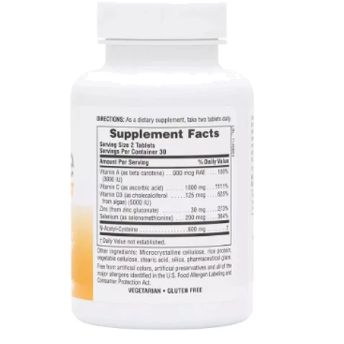 Natures Plus IMMUNE BOOST Вітаміни для підвищення імунітету 60 Таблеток: Тип Комплексные