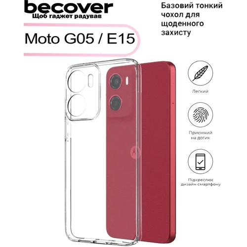 Чехол для телефонов BeCover TPU Case Transparancy for Motorola G05 / E15 (713477)