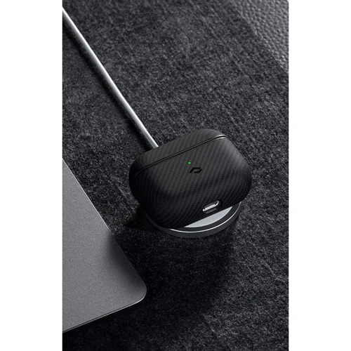 Чехол для наушников Pitaka MagEZ Case 2 Twill Black/Grey (APM6001) for Apple AirPods 3 фото 4