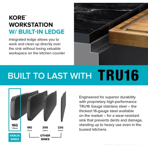 Кухонна мийка Kraus KWF410-33/PGM