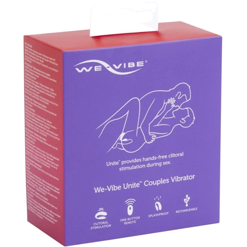 Вибратор для пар We-Vibe Unite Purple, однокнопочный пульт ДУ