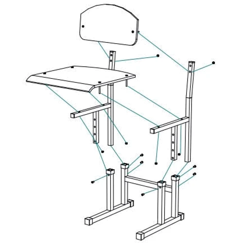 Комплект Сектор Фантазія парта зі стільчиком трансформери (Фантазія)