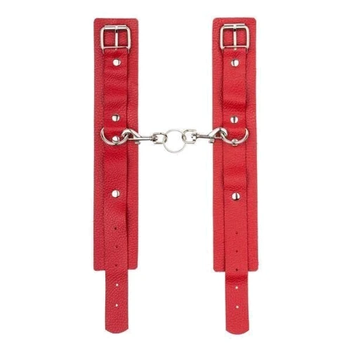 Оковы Leather Standart Leg Cuffs, Red