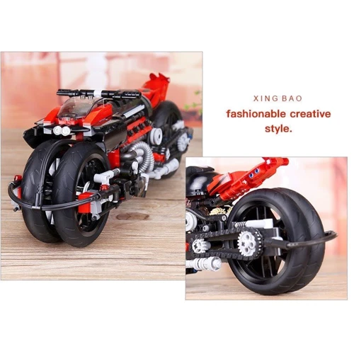 Конструктор XingBao Футуристичный мотоцикл 680 элементов (XB-03021)