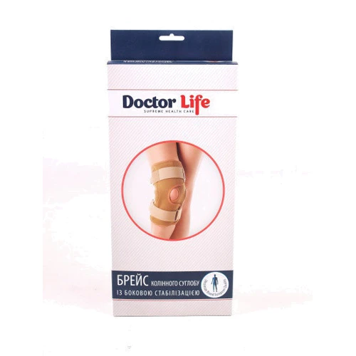 Бандаж коленного сустава Doctor Life с усилением размер L бежевый (KS-02): Тип Для коленного сустава