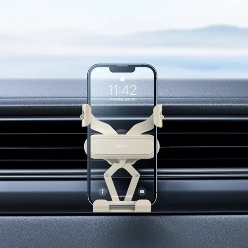 Держатель Baseus Car Holder Air Vent Stable Gravitational White (SUWX010002) фото 9