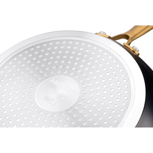 Сковорода Ardesto Black Mars Sparkle 26 см (AR1926BM): Антипригарное покрытие Golden Marble