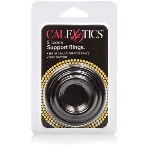 Эрекционные кольца California Exotic Novelties Silicone Support Rings (черный)